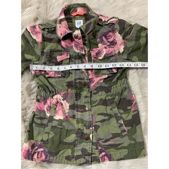 Gap Girls M Floral Camo Jacket - Picture 7 of 10